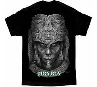 MISS LILLY Day of The Dead Chicano Art Mexica Aztec Men's David Gonzales T Shirt White L