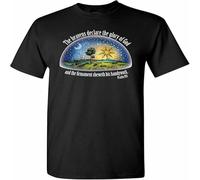 MISS LILLY Flat Earth - Psalm 19-1 The Firmament Heavens Declare T-Shirt Black XXL