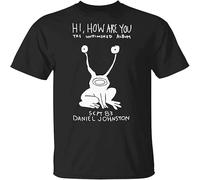 MISS LILLY Hi How are You Daniel Johnston The Unfinished Album T-Shirt Men Black 3XL