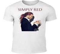 MISS LILLY Simply Red Yellow Mens T Shirt 100% Cotton Hits Stars Flame CD Book Mick Hucknall Life Blue Vinyl Black S