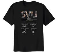 MISS LILLY SVU Law and Order Special Victims Unit Olivia Benson Elliot Stabler Odafin Tutuola John Munch Unisex T-Shirt Black L