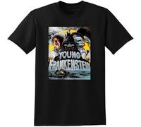 MISS LILLY Young Frankenstein T-Shirt 1974 4K Blu-Ray DVD Cover Poster Casual Graphic Tops Black S