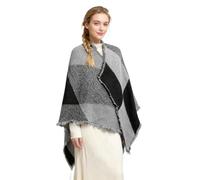 Miss Lulu Écharpe Femme Châles et Foulards Carrelés XXL pour Femmes, Chauds Cadeaux Doux d'Hiver pour Maman, Écharpe Couverture Acrylique Vintage (200cm x 67cm)