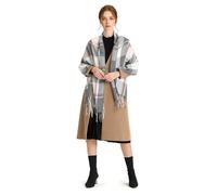 Miss Lulu Echarpes Femme Hiver Chaud en Carreaux Doux Foulard Châle écharpe épais Pull Châle Mode écharpe Longue Grand Unisexe Tartan Poncho Vintage Multicolore (Gris Clair)