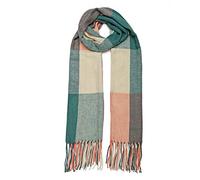 Miss Lulu Écharpes Femme Hiver,Douces Écharpes Tartan Longues et Chaudes,Châles en Laine,Écharpe à Franges,Effet Cachemire,Cadeaux de Noël pour Femmes