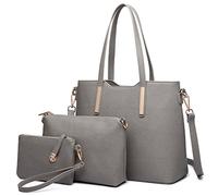 Miss Lulu Ensemble de Sacs à Main pour Femmes -comprenant Sacs, Portefeuilles, portefeuilles - idéal pour le bureau, l'école et les courses