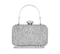 Miss Lulu Femme Pochettes et Clutch Brillant avec Chaîne,Détachable Shiny Sac à Main pour Soirée idéal pour Soirées Mariages Fêtes