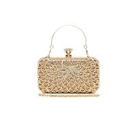 Miss Lulu Femme Pochettes et Clutch Brillant avec Chaîne,Détachable Shiny Sac à Main pour Soirée idéal pour Soirées Mariages Fêtes
