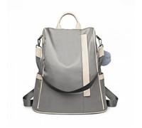 Miss Lulu Grand Sac à Dos 35x36x16cm Sac à Dos Loisir Sacs à Dos Voyage Sac Anti-vol Bidirectionnel en Nylon pour Femme Homme Gris