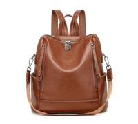 Miss Lulu Sac à Dos Anti-Vol en PU pour Femme - Sac à Main Mode de Grande Capacité avec Multiples Poches, Convertible en Sac à Bandoulière pour Travail, Voyage et Usage Quotidien