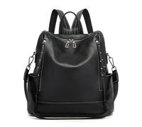 Miss Lulu Grand Sac à Dos Femme en PU Imperméable avec Fermeture Éclair Antivol - Élégant et Sécurisé pour Voyages et Usage Quotidien