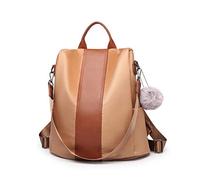 Miss Lulu Grand Sac à Dos Femme en PU Imperméable avec Fermeture Éclair Antivol - Élégant et Sécurisé pour Voyages et Usage Quotidien