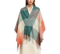 Miss Lulu Oak & Tea Écharpe D'hiver Chaude pour Femme Motif Tartan Toucher Cachemire Cadeau Femmes