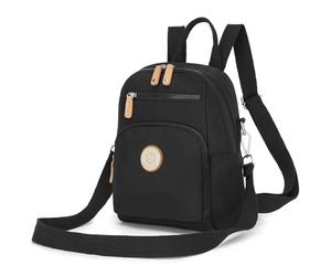 Miss Lulu Petit Sac à Dos Femme en Nylon Léger avec Poche Antivol
