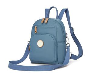 Miss Lulu Petit Sac à Dos Polyester Décontracté pour Femme - Design Élégant avec Poche Secrète Antivol - Léger & Résistant - Multi-Usage Quotidien