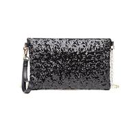 Miss Lulu Pochette Clutch Femme pour noel satin, Sac à Main de Soirée en Paillettes Brillant,Sac Cadeau Chic Femme