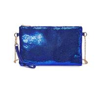Miss Lulu Pochette Clutch Femme pour noel satin, Sac à Main de Soirée en Paillettes Brillant,Sac Cadeau Chic Femme