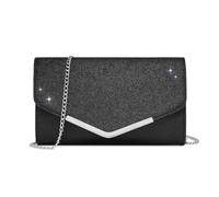 Miss Lulu Pochette élégante pour femme, mini sac à bandoulière pour femme, peut contenir une tablette de 2,6 m, convient pour les fêtes, mariages, banquets, cadeaux, 0-3 Noir, Habillé