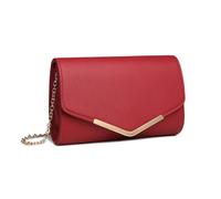 Miss Lulu Pochette Femme en Daim avec Chaîne - Mini Sac à Main de Soirée, Clutch Pratique pour Mariage et Saint-Valentin, Idéal pour Fêtes et Cérémonies