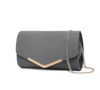 Miss Lulu Pochette Femme en Daim avec Chaîne - Mini Sac à Main de Soirée, Clutch Pratique pour Mariage et Saint-Valentin, Idéal pour Fêtes et Cérémonies