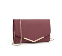 Miss Lulu Pochette Femme en Daim avec Chaîne - Mini Sac à Main de Soirée, Clutch Pratique pour Mariage et Saint-Valentin, Idéal pour Fêtes et Cérémonies