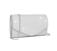 Miss Lulu Pochette Mariage Femme Élégante avec Chaîne Amovible,Clutch Brillante pour Soirée & Cérémonie,Pochette Sac à Main Femme pour Événements et Quotidien