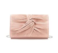 MissLuLu Pochettes et Clutches Femme - Pochette Élégante pour Soirées Mariage, avec Grand Nœud Doux et Fines Paillettes, Sac à Main Synthétique