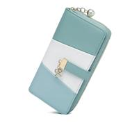 Miss Lulu Portefeuille pour Femme, Porte-Monnaie Long Tricolore avec Fentes pour Cartes Multiples et Compartiments spacieux en Cuir PU, Cadeau pour Petite Amie ou Fille