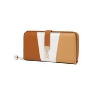 Miss Lulu Portefeuille Long pour Femme en Simili Cuir - Élégant avec Fermeture Éclair, Compartiments Cartes et Poche Téléphone pour Noël et Les Fêtes