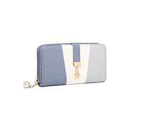 Miss Lulu Portefeuille pour Femmes Tri Couleur Longue Porte-Cartes Monnaies en Similicuir