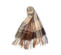 Oak & Tea Women Winter Warm Tartan Scarf Écharpe, Marron, 200 x 60 cm Mixte