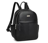 Miss Lulu Sac a Dos Antivol Femme Grand en Cuir PU, Sacs à Main Portés Dos Imperméable V Elegant Leger, Backpack pour Voyage L'école Travail Université Collège Shopping