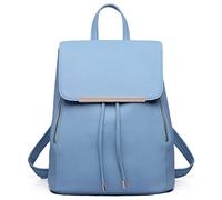 Miss Lulu Sac à Dos pour Femme en Simili Cuir Sac de Jour Waterproof College Voyage