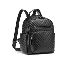 Miss Lulu Sac à dos Femme en Cuir PU léger, Mini Sacs Portés Dos avec multiples compartiments, Anti-vol Sacs À Bandoulière Élégant Chic, idéal pour Travail, Voyages et Vie quotidienne.