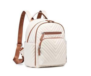 Miss Lulu Sac à dos Femme en Cuir PU léger, Mini Sacs Portés Dos avec multiples compartiments, Anti-vol Sacs À Bandoulière Élégant Chic, idéal pour Travail, Voyages et Vie quotidienne.