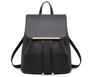 Miss Lulu Sac à Dos pour Femme en Simili Cuir Sac de Jour Waterproof College Voyage