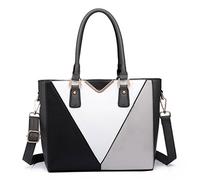 Miss Lulu Sac à main femme bandoulière en forme de V - Sac fourre-tout élégant - Hobos avec motif crocodile - Taille M
