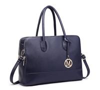 Miss Lulu Sac a Main Femme Cuir PU Cabas Femme Grand Sacs à Main Portés Épaule Tendance Sac à main Pour les Cours Lycee Fourre Tout Bandoulière Travail 14 Pouces Noir