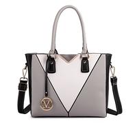 Miss Lulu Sac à Main Femme Cabas Bandoulière en Cuir PU, Sac Épaule en Forme de V - Sac Ado Multicolore en Simili Cuir, Cadeau Noël et Fête pour Femme