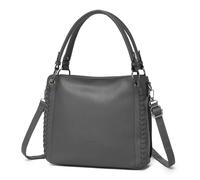 Miss Lulu Sac à Main Femme Mode Élégant, Sac a Main en PU Souple, Sacs Cabas Bandoulière Tout Minimaliste avec 3 Poches pour Fête, Travail, École, Université et Voyage