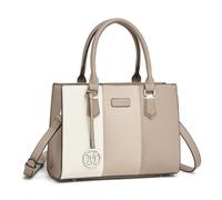 Miss Lulu Sac à Main Femmes Bandoulière,Sac Cabas Tri-Coloré en Matériau PU,Multifonctionnel pour Travail Voyage Sorties