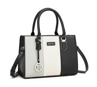 Miss Lulu Sac à Main Femmes Luxe,Sacs Tout Bandoulière Cabas Tri-Coloré en Matériau PU, Multifonctionnel pour Travail Voyage sac Université