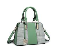 Miss Lulu Sac à Main Femmes Rayures Rétro Sacs Bandoulière Élégant Piqûre Sac D'épaule Faux Cuir