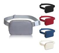 Miss Lulu Sac Hobo Bandoulière pour Femme et Homme - Unisex Sac Sacoche Banane Damen Chic Sportif - Léger, Pliable, Sangle Réglable, Idéal Crossbosy Bag pour la Saint-Valentin (Gris)