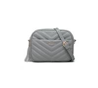 Miss Lulu Petit Sac à Main Bandoulière Fille en Cuir Synthétique - Texture Tressée en V avec Pompon - Imperméable Sac Porté Épaule, Cadeau pour Noël et Fêtes