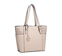 Miss Lulu Top Handle Bag for Women, Sac à poignée supérieure pour Femme, Beige, Taille Unique