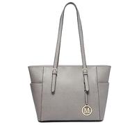 Miss Lulu Sac fourre-tout à main et sac à bandoulière pour femme, cuir synthétique, léger,Rose