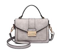 Miss Lulu Sacs Porté Epaule Femme,Petit Sac à Main Bandoulière,Sac à Rabat Élégant avec Suede et PU Cuir