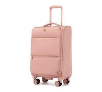 Miss Lulu Valise Cabine Souple - Valises Alliant Imperméabilité et Légèreté avec 4 Roues Silencieuses 360° et Poignée Télescopique - Bagage Cabine/Soute 32L, 59.5×36.5×25cm,Rose