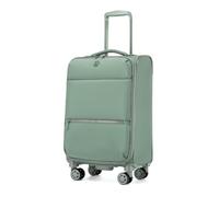 Miss Lulu Valise Cabine Souple - Valises Alliant Imperméabilité et Légèreté avec 4 Roues Silencieuses 360° et Poignée Télescopique - Bagage Cabine/Soute 32L, 59.5×36.5×25cm,Vert